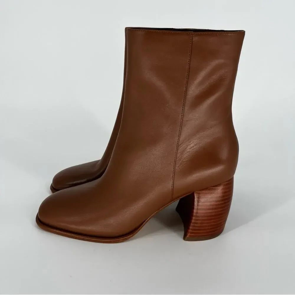 MICHAEL Michael Kors Maude Block Heel booties luggage brown - 9.5